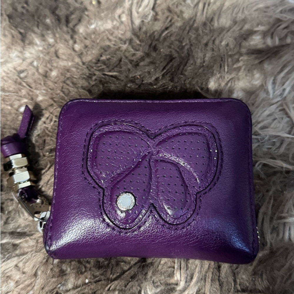Marc By Marc Jacobs Violet Wallet with Butterfly Design